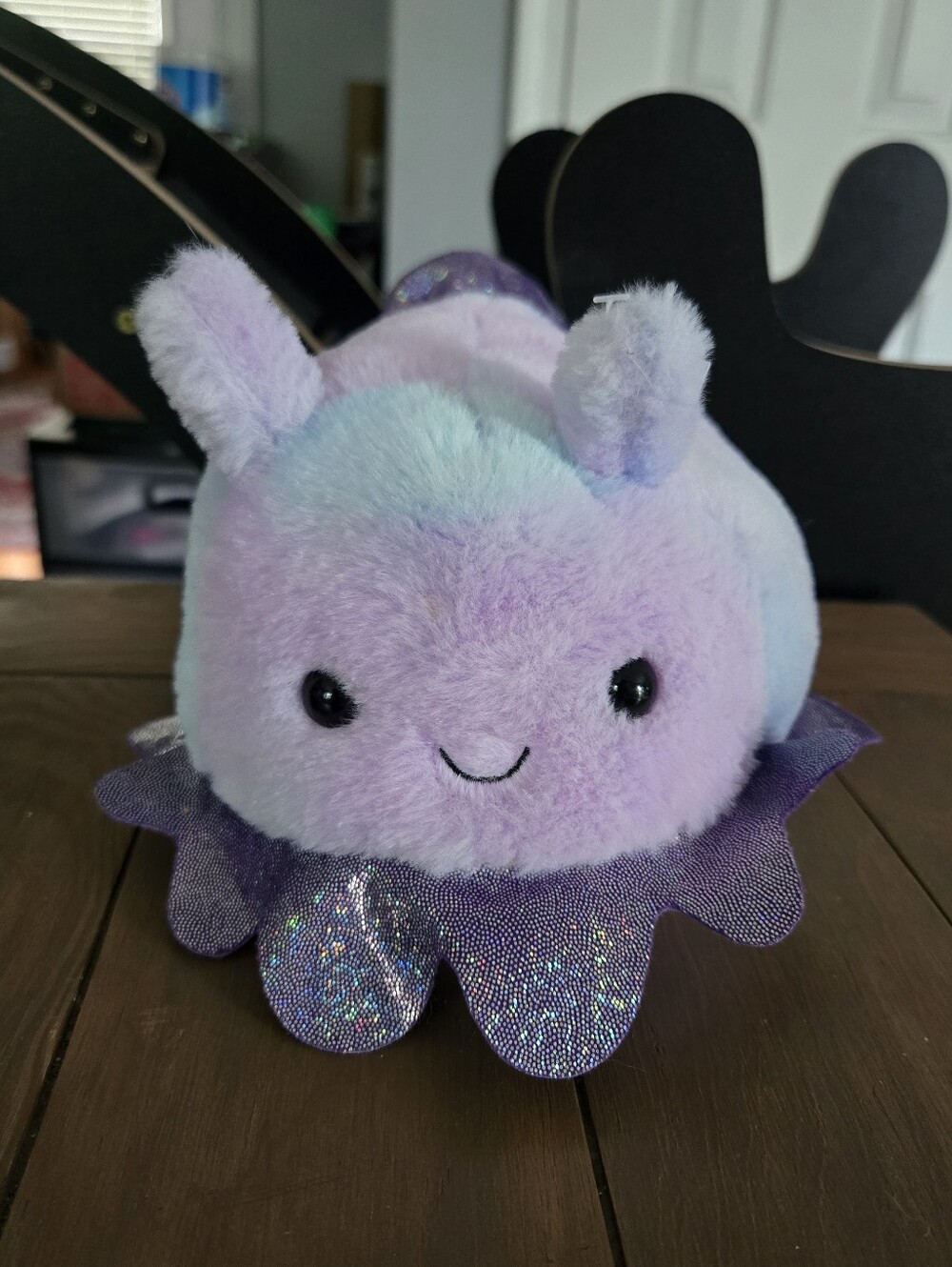 Pastel Purple Sparkly Plush Sea Bear Creature